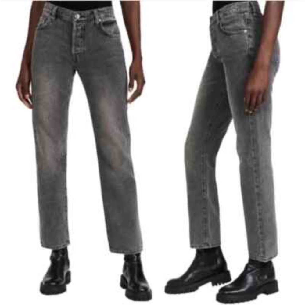 Frame Denim Charcoal Le Slouch Jeans - Picture 8 of 15